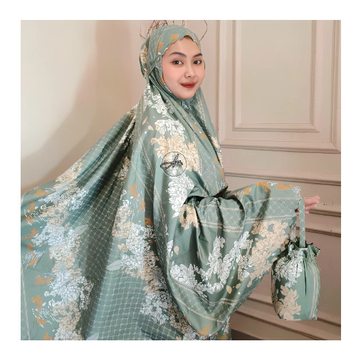 mukena-traveling2 Mukena Traveling Terbaru Mini Pouc 2in1